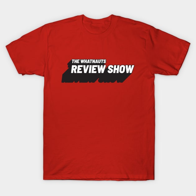 Review Show Logo Black T-Shirt by TheWhatnauts